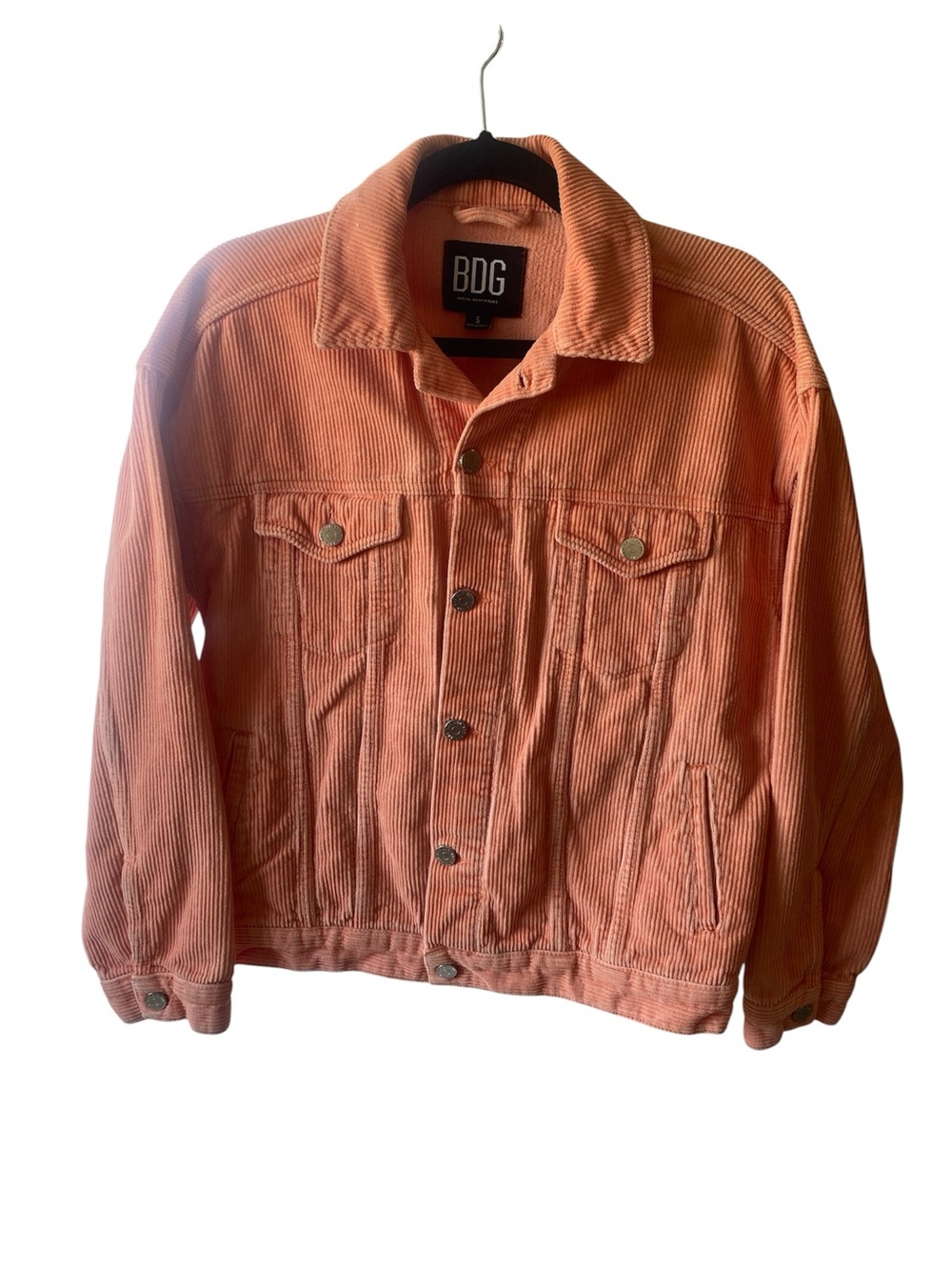 Urban Outfitters BDG Peach Corduroy Shirt Jacket